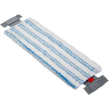 Насадка для плоской швабры 40х11 см, микроволокно, с полосами скольжения, язык T