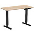 Стол с электроприводом WellDesk Basic 1300x675х18 черный/акация лэйкленд (9191456+9072453)