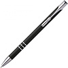 Ручка шариковая автоматическая "New Jersey", 0.7 мм, черный, серебристый, стерж. синий - 2