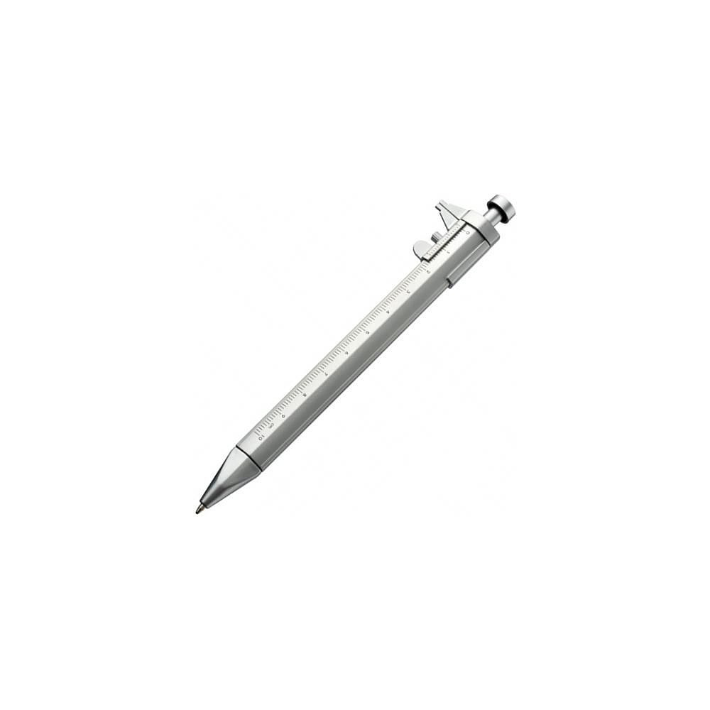 Ручка шариковая автоматическая "Prescot", 0.7 мм, серебристый, стерж. синий
