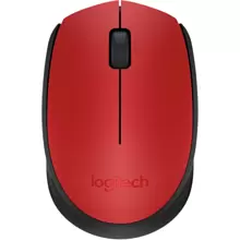 Мышь Logitech "Mouse M171", беспроводная, 1000 dpi, 3 кнопки, красный