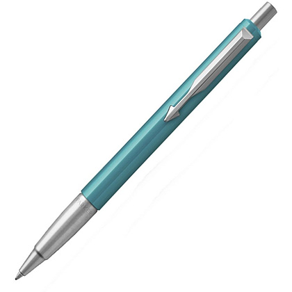 Ручка шариковая автоматическая "Parker Vector Blue Green", 0.7 мм, бирюзовый, стержень синий