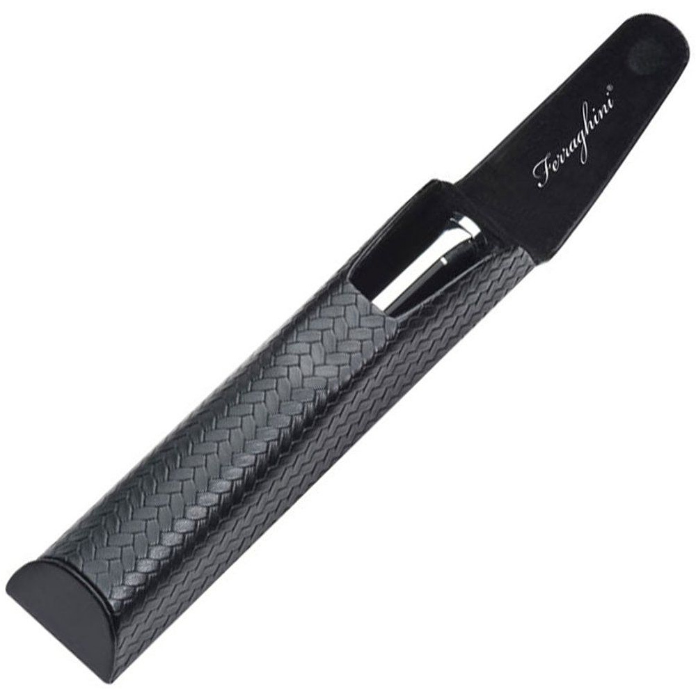 Ручка шариковая автоматическая "Ferraghini F21003", 0.7, черный, серебристый, стерж. синий - 3