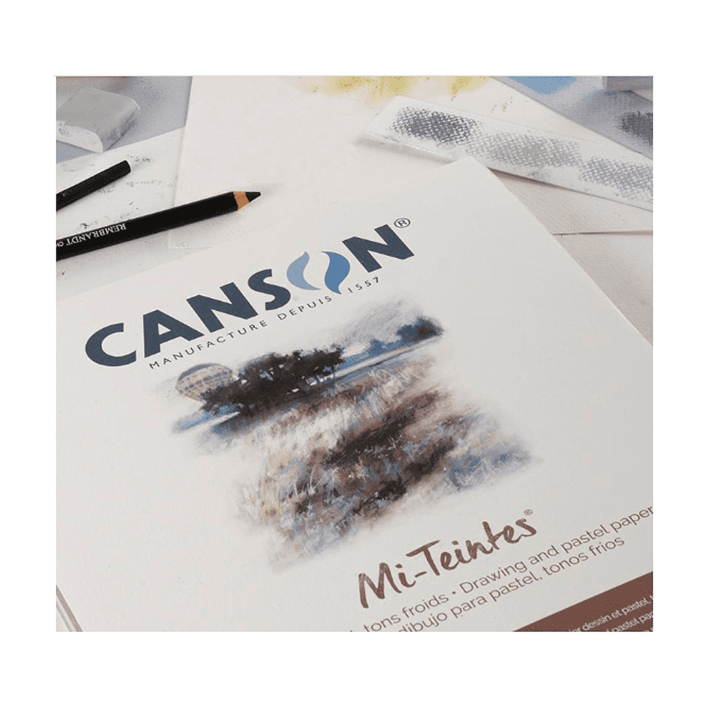 Блок-склейка бумаги для пастели "Mi-Teintes", 32x41 см, 160 г/м2, 20 листов, белый - 3