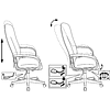 Кресло для руководителя "Бюрократ CH-808AXSN Or-16", экокожа, пластик, черный - 5