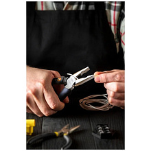 Длинногубцы Deli HS HT2007C, 180 мм, Soft Touch, оранжевый