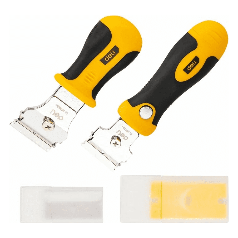 Набор скребков Deli YS EDL359204, 105 x 50 мм, 2 шт., 10 лезвий в комплекте