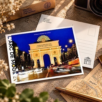 Открытка дизайнерская "L'arc de Mogilev", 148х105 мм - 3