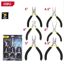 Набор мини-плоскогубцев Deli YS EDL103205-6, 6 шт., желтый, черный