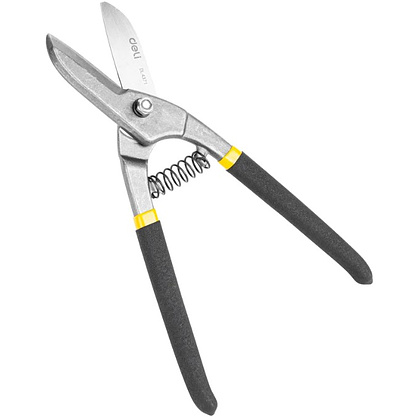 Ножницы по металлу "Deli", 250 мм, черный