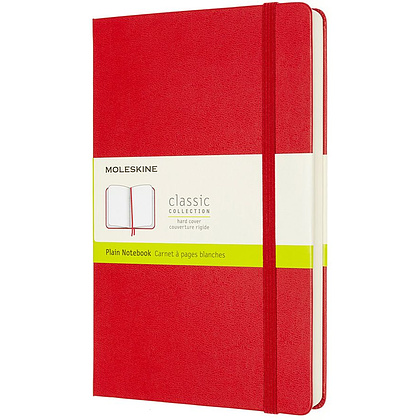Блокнот "Classic Expended Large", А5, 200 листов, нелинованный, красный