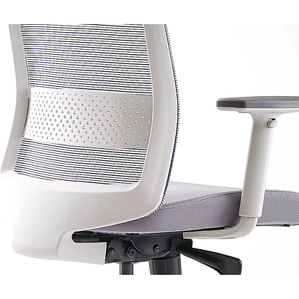 Кресло для руководителя BESTUHL "S30", сетка, ткань, пластик, черный - 7