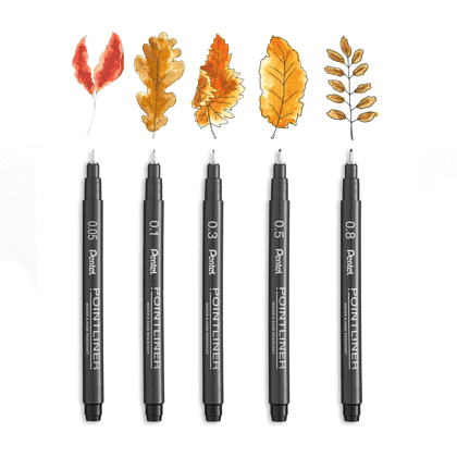 Набор ручек капиллярных "Pointliner", 14 шт, ассорти - 6