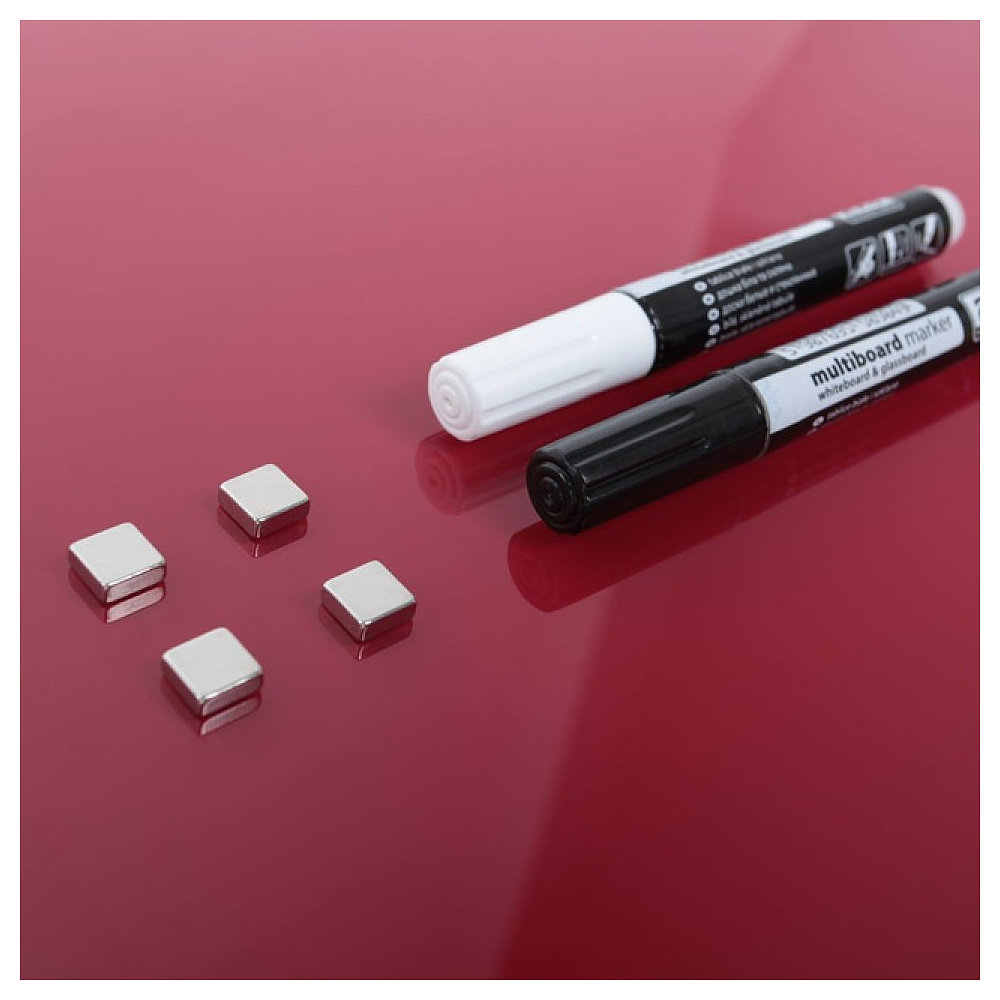 Доска стеклянная магнитно-маркерная "2×3", 40x60 см, белый - 7