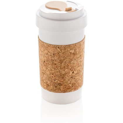 Стакан "Eco", биоразлагаемый, 400 мл, белый, светло-коричневый