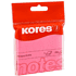 Бумага для заметок на клейкой основе "Kores Neon", 75х75 мм, 100 листов, розовый неон