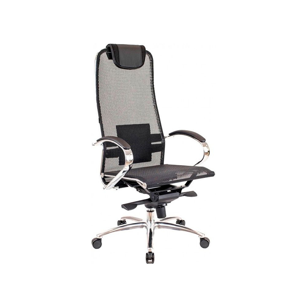 Кресло для руководителя EVERPROF "Deco", сетка, металл, черный
