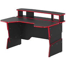 Стол компьютерный игровой "Skill STG 1390", антрацит, красный