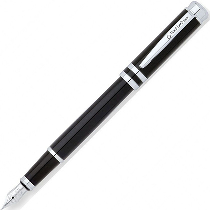 Ручка перьевая "Franklin Covey Freemont", M, черный, серебристый, патрон черный