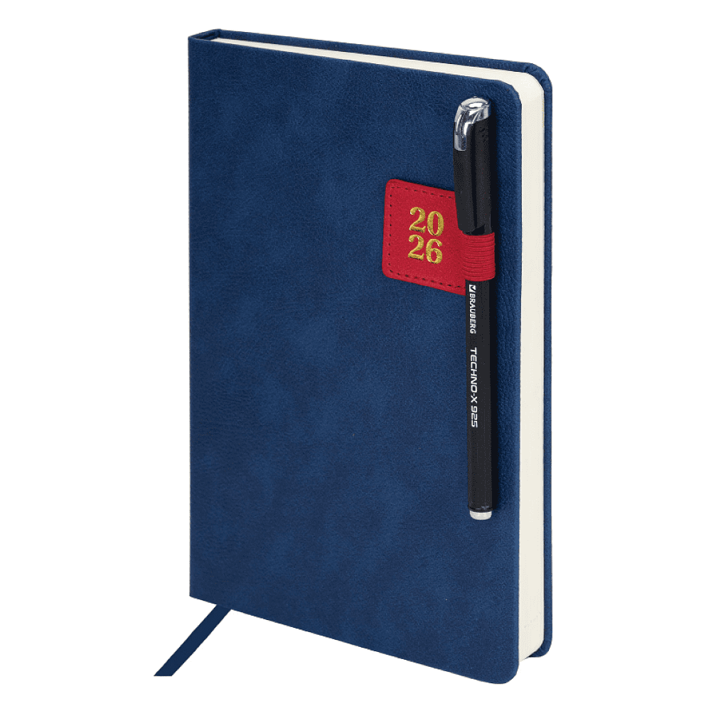 Еженедельник датированный "Accent", А5, 336 страниц, синий, 2026 - 3
