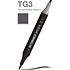 Маркер перманентный двусторонний "Sketchmarker Brush", TG3 тонированный серый 3