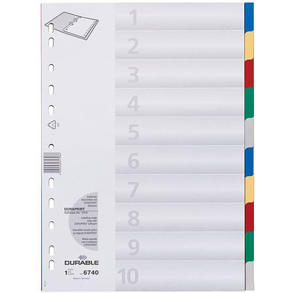 Цветной разделитель, A4, ассорти - 2