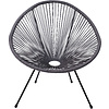 Кресло садовое AksHome RIMINI, искусственный ротанг, серый - 6