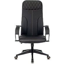 Кресло для руководителя Бюрократ CH-608/ECO, эко.кожа, пластик, черный