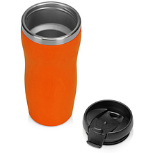 Кружка термическая "Mony Steel", металл, 350 мл, оранжевый, черный