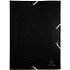Папка на резинках "Exacompta", A4, 15 мм, полипропилен, черный