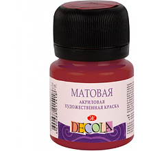 Краска акриловая матовая "Декола", 20 мл., банка