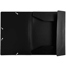 Папка на резинках "Exacompta", A4, 15 мм, полипропилен, черный