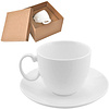 Чашка с блюдцем "Романтика", фарфор, 210 мл, белый - 2