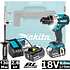 Дрель-шуруповерт аккумуляторная MAKITA DHP486RTJ, 18 В, 130 Нм, 5.0Ачx2, MakPac