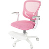 Кресло детское Бюрократ Burokids 3, сетка, ткань, пластик, корпус белый, подставка для ног, розовый - 8