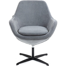 Кресло мягкое EVERPROF Rocky, ткань, серый, металл