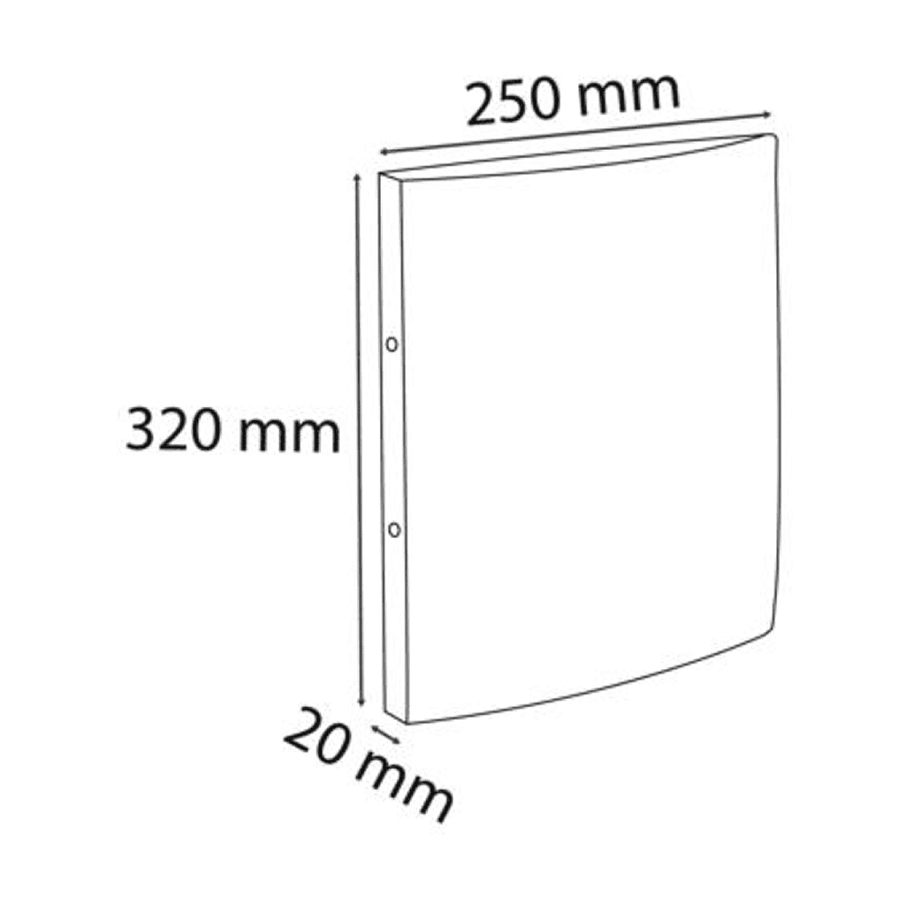 Папка на кольцах "Exacompta", картон, 20 мм, А4, синий - 4