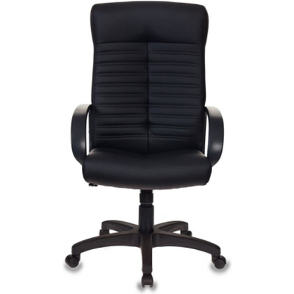 Кресло для руководителя Бюрократ "KB-10LITE", экокожа, пластик, черный - 2