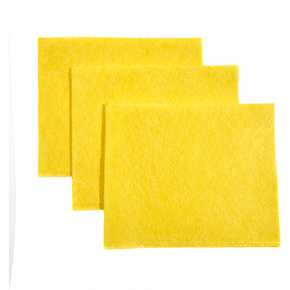 Салфетка из вискозы Zaubex, 30x38 см, вискоза, 3 шт, желтый - 4