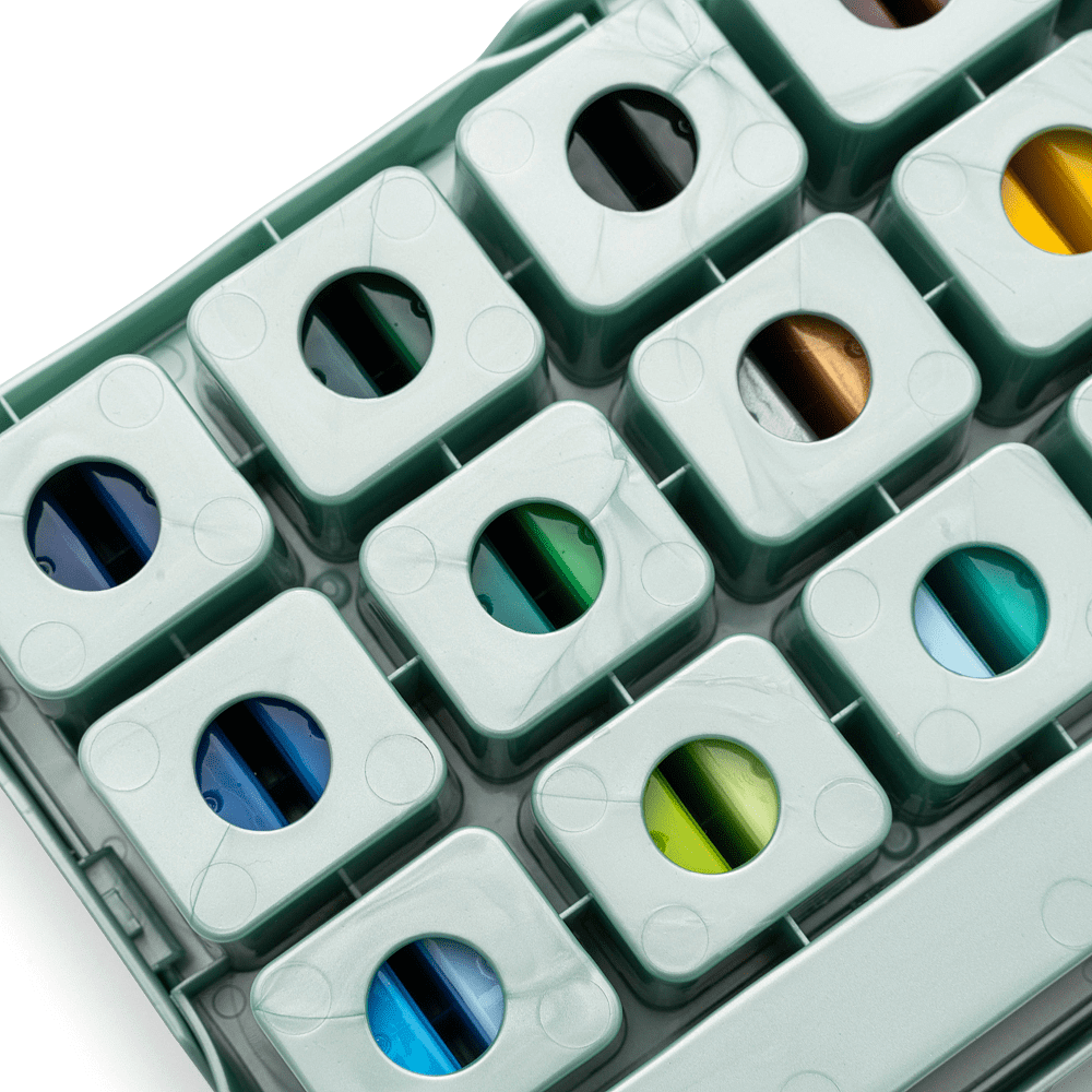 Краски акриловые"Himi Jelly Cup", набор 36 цветов, 12 мл, кювета - 4