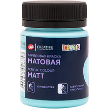 Краска акриловая матовая "Декола", 564 ментоловая, 50 мл., банка