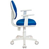 Кресло "Бюрократ CH-W356AXSN", ткань, пластик, синий - 3