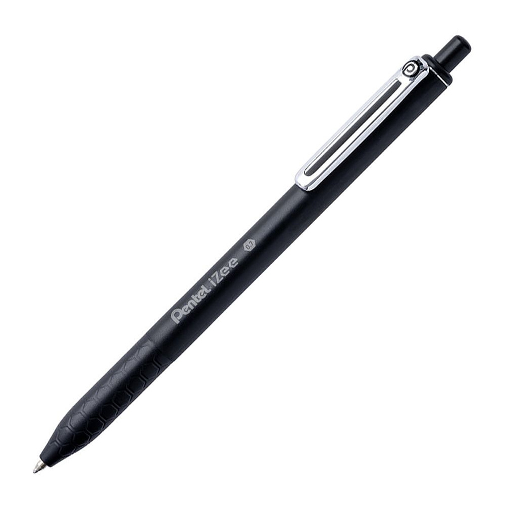 Ручка шариковая автоматическая “IZee”, 0.7 мм, черный, стерж. черный