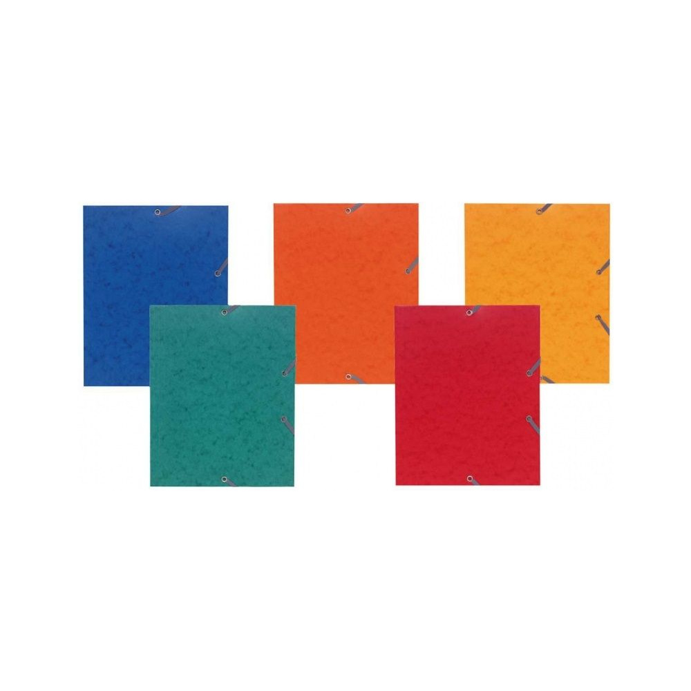 Папка на резинках "Exacompta-A5", A5, 15 мм, картон, ассорти - 3