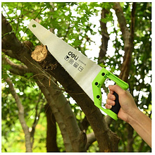 Ножовка Deli GS EDL6840B по дереву, 7 TPI, 400 мм, черный, зеленый