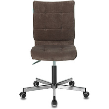 Кресло для персонала "Бюрократ СH-330M/LT", ткань, металл, темно-коричневый