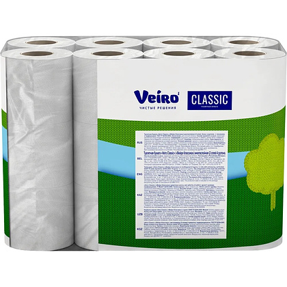 Бумага туалетная "Veiro Classic", 2 слоя, 24 рулона - 3
