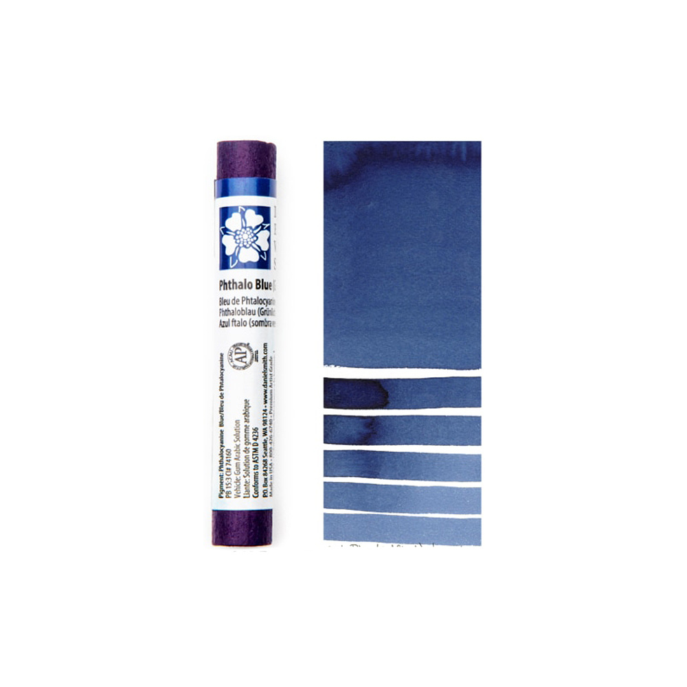 Стик акварельный "Daniel Smith", голубой ФЦ (красная тень), 12 мл