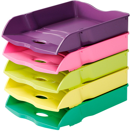 Модуль для бумаг горизонтальный "Re-Loop", розовый - 3