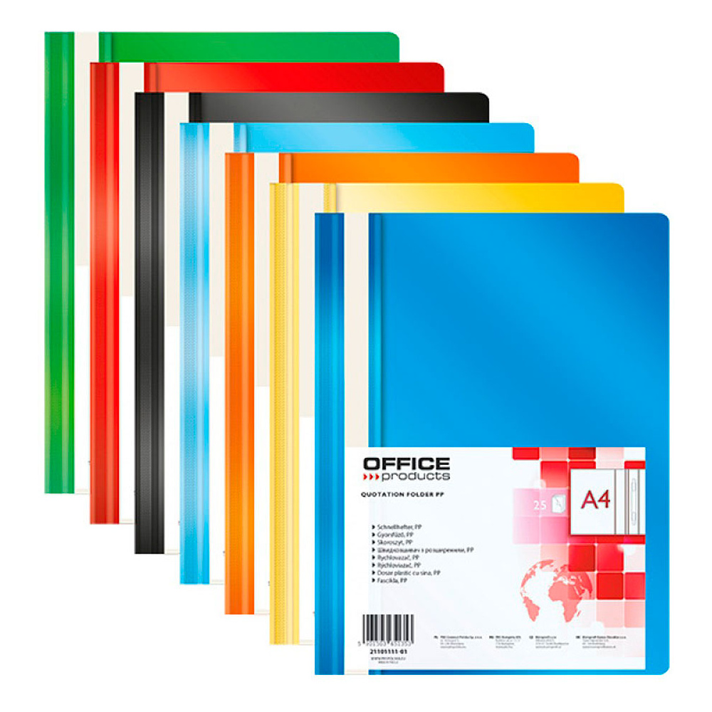 Папка скоросшиватель "Office Products", А4, зеленый - 2